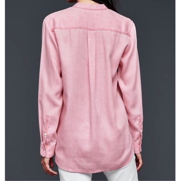 GAP Wild Rose Tencel Chambray Sexy Tunic Comfy Timeless - Picture 16 of 16